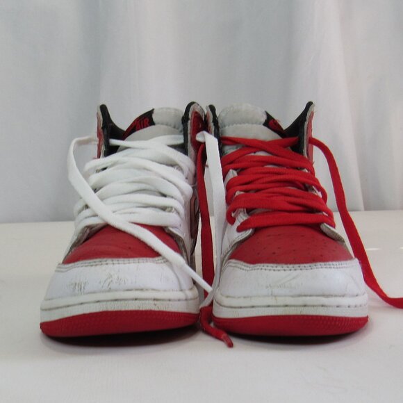 Nike Air Jordan 1 High OG 575441-161 Red Basketball Shoes Sneakers Size 5.5 Y - Picture 2 of 10